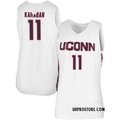 Women's Alex Karaban UConn Huskies Replica Basketball Jersey - White