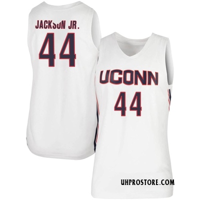 Women's Andre Jackson Jr. UConn Huskies Replica Basketball Jersey - White