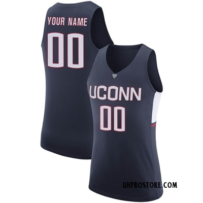 Women's Custom UConn Huskies Replica Basketball Jersey - Navy