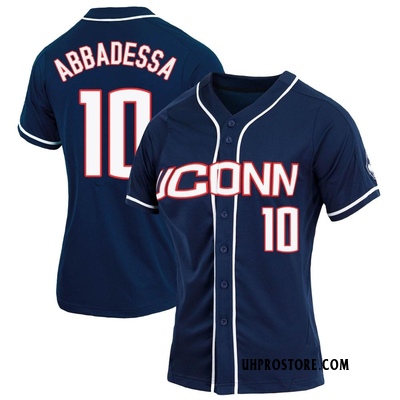 Women's Jude Abbadessa UConn Huskies Replica Full-Button Baseball Jersey - Navy