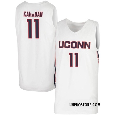 Youth Alex Karaban UConn Huskies Replica Basketball Jersey - White