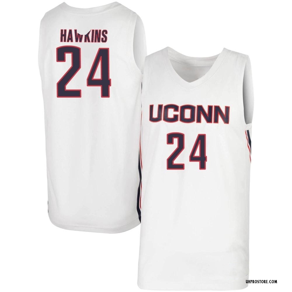 Youth Jordan Hawkins UConn Huskies Replica Basketball Jersey - White